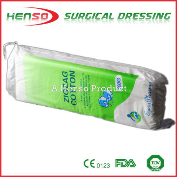 HENSO Medical Descartável Cirúrgico Absorvente Zig-Zag Algodão Lã